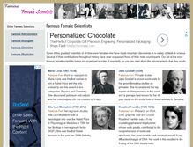 Tablet Screenshot of famousfemalescientists.com